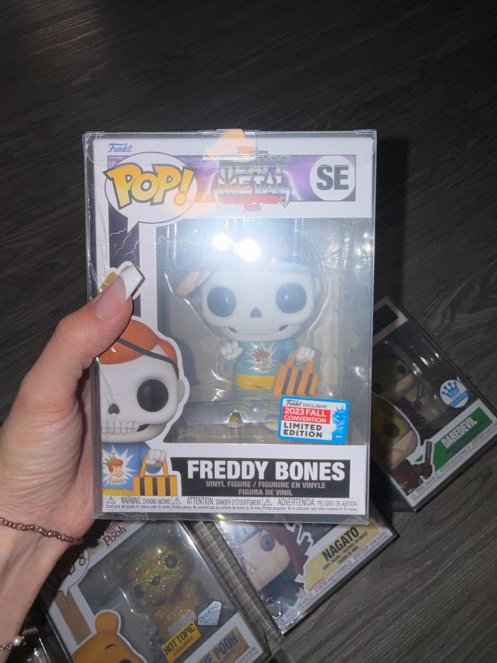 Funko Pop SE Heavy Metal Halloween Freddy Bones, 2023 Fall Convention Exclusive